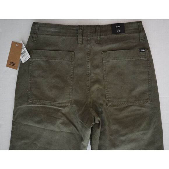 Vans 000F7M Women's Sz 27 Olive Green Arroyo Wide Leg Cargo Pants - Picture 5 of 8